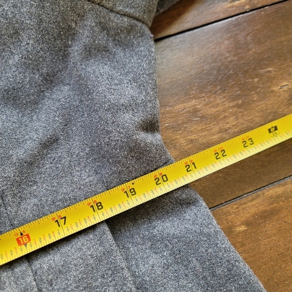 VTG Forecaster of Boston Wool Mid-Length Coat Plaid Contrast Hood size 16 Gray - Picture 10 of 11